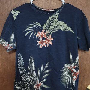 Women Tshirt Short sleeve Floral Cotton